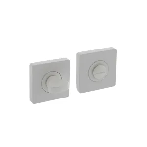 Bad/WC-Rosette verdeckt quadratisch 55x55x10mm Weiss | hanse-Griff.de