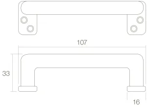 Möbelgriff 108 mm Messing getrommelt (0011.561620) | hanse-Griff.de